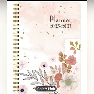Floral Pink Planner 2025-2027